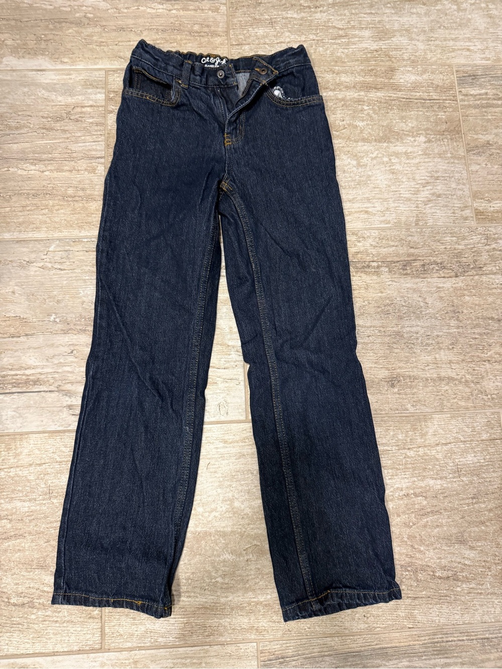 Cat & Jack Dark Blue Straight-Leg Jeans